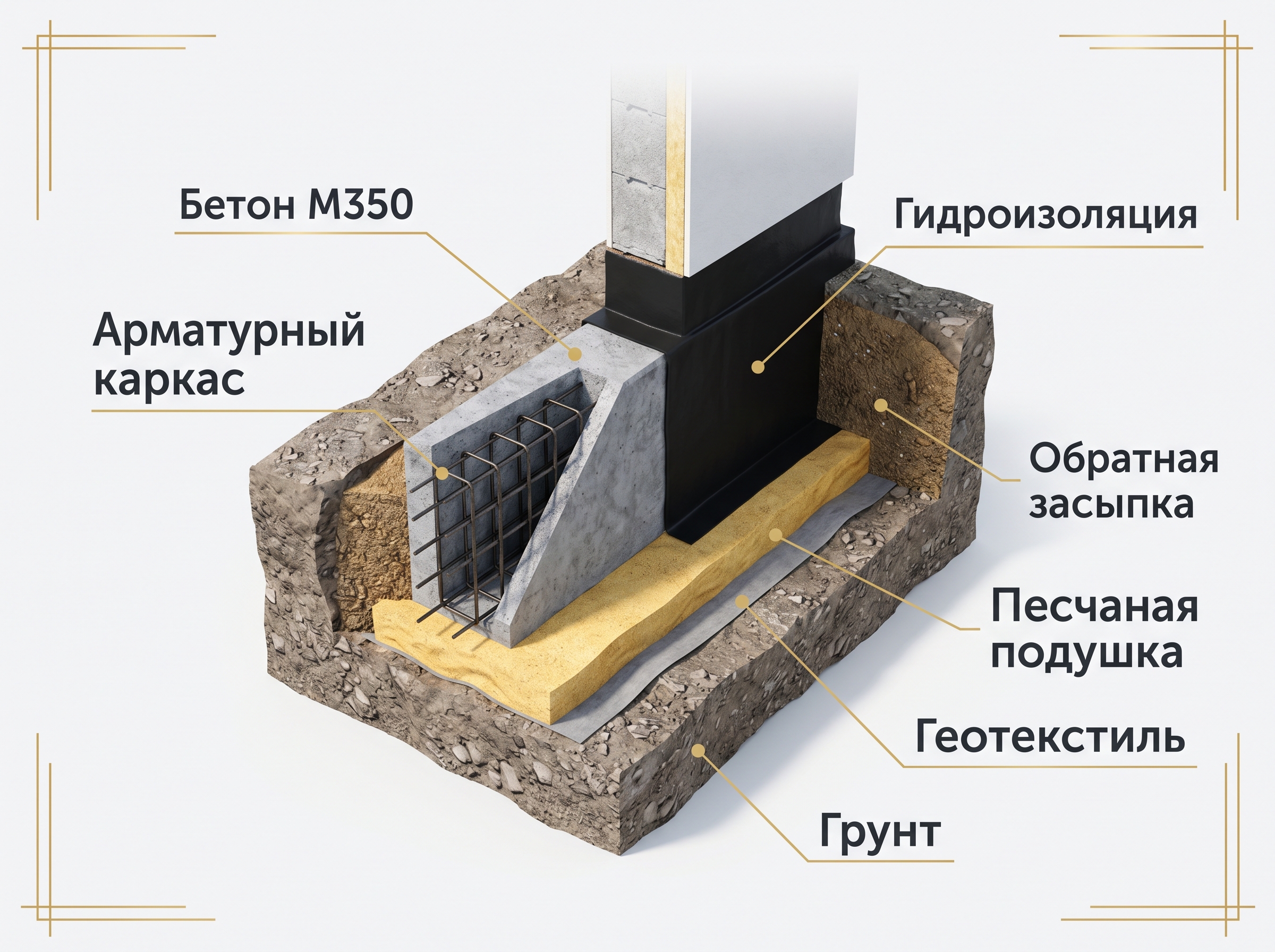 Ленточный фундамент